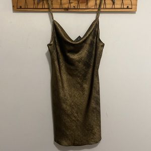 Forever 21 gold shimmery dress